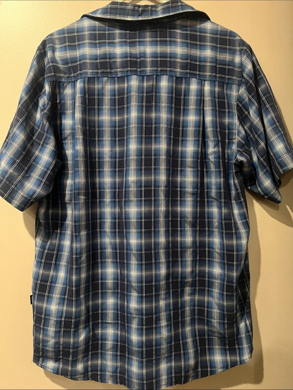 The North Face Men's Blue Plaid button up shirt